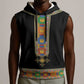 Ethiopia Saba Kemis Habesha Style Sleeveless Hoodie Black Color - African Pride
