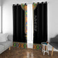 Ethiopia Saba Kemis Habesha Style Window Curtain Black Color