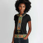 Ethiopia Saba Kemis Habesha Style Women Polo Shirt Black Color