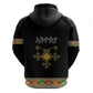 Ethiopia Saba Kemis Habesha Style Zip Hoodie Black Color