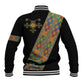 Ethiopia Saba Kemis Sash Style Baseball Jacket Black Color
