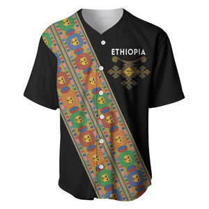 Ethiopia Saba Kemis Sash Style Baseball Jersey Black Color