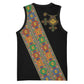 Ethiopia Saba Kemis Sash Style Basketball Jersey Black Color - African Pride