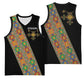 Ethiopia Saba Kemis Sash Style Basketball Jersey Black Color - African Pride