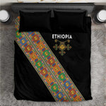 Ethiopia Saba Kemis Sash Style Bedding Set Black Color
