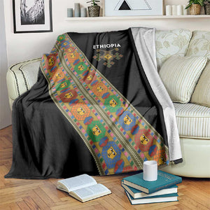 Ethiopia Saba Kemis Sash Style Blanket Black Color