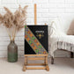 Ethiopia Saba Kemis Sash Style Canvas Wall Art Black Color