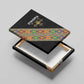 Ethiopia Saba Kemis Sash Style Canvas Wall Art Black Color