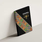 Ethiopia Saba Kemis Sash Style Canvas Wall Art Black Color