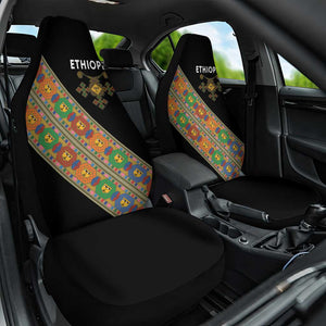 Ethiopia Saba Kemis Sash Style Car Seat Cover Black Color