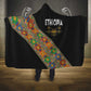 Ethiopia Saba Kemis Sash Style Hooded Blanket Black Color