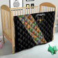 Ethiopia Saba Kemis Sash Style Quilt Black Color