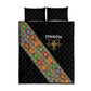 Ethiopia Saba Kemis Sash Style Quilt Bed Set Black Color