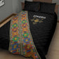 Ethiopia Saba Kemis Sash Style Quilt Bed Set Black Color