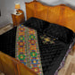 Ethiopia Saba Kemis Sash Style Quilt Bed Set Black Color