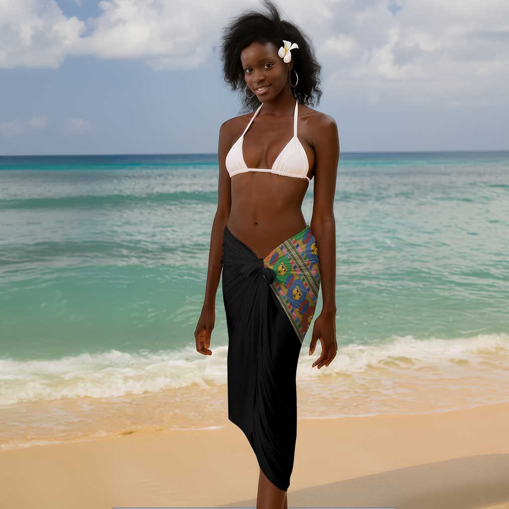 Ethiopia Saba Kemis Sash Style Sarong Black Color