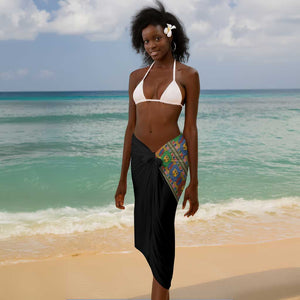 Ethiopia Saba Kemis Sash Style Sarong Black Color