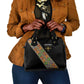 Ethiopia Saba Kemis Sash Style Shoulder Handbag Black Color