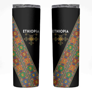 Ethiopia Saba Kemis Sash Style Skinny Tumbler Black Color