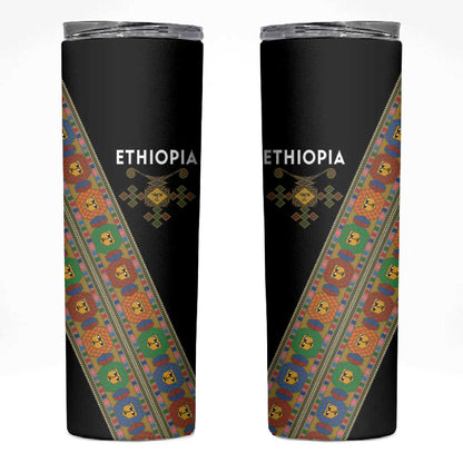 Ethiopia Saba Kemis Sash Style Skinny Tumbler Black Color