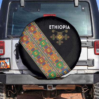Ethiopia Saba Kemis Sash Style Spare Tire Cover Black Color