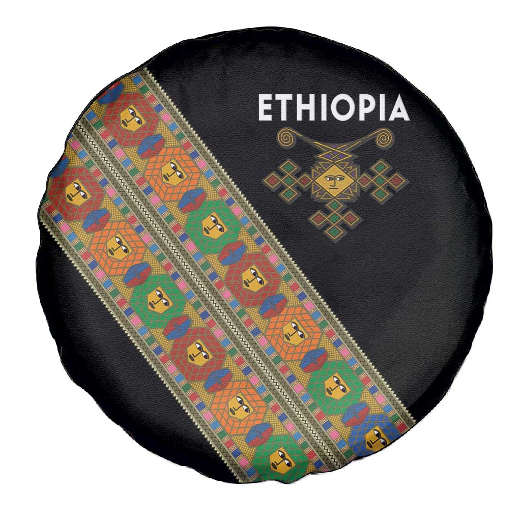 Ethiopia Saba Kemis Sash Style Spare Tire Cover Black Color