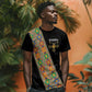 Ethiopia Saba Kemis Sash Style T shirt Black Color