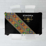 Ethiopia Saba Kemis Sash Style Tablecloth Black Color