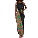 Ethiopia Saba Kemis Sash Style Tank Maxi Dress Black Color