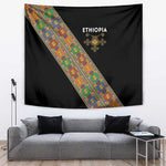 Ethiopia Saba Kemis Sash Style Tapestry Black Color