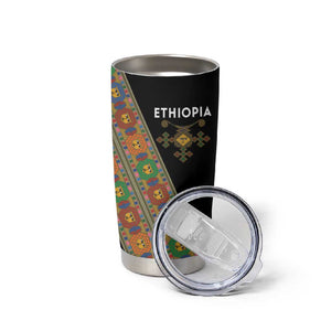 Ethiopia Saba Kemis Sash Style Tumbler Cup Black Color