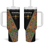 Ethiopia Saba Kemis Sash Style Tumbler With Handle Black Color
