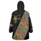 Ethiopia Saba Kemis Sash Style Wearable Blanket Hoodie Black Color