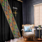 Ethiopia Saba Kemis Sash Style Window Curtain Black Color