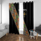 Ethiopia Saba Kemis Sash Style Window Curtain Black Color