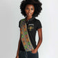 Ethiopia Saba Kemis Sash Style Women Polo Shirt Black Color