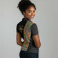 Ethiopia Saba Kemis Sash Style Women Polo Shirt Black Color