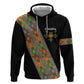 Ethiopia Saba Kemis Sash Style Zip Hoodie Black Color