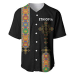 Ethiopia Saba Kemis Baseball Jersey Lion Of Judah Black Color