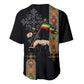 Ethiopia Saba Kemis Baseball Jersey Lion Of Judah Black Color