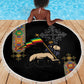 Ethiopia Saba Kemis Beach Blanket Lion Of Judah Black Color