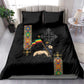 Ethiopia Saba Kemis Bedding Set Lion Of Judah Black Color