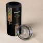Ethiopia Saba Kemis 4 in 1 Can Cooler Tumbler Lion Of Judah Black Color