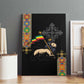 Ethiopia Saba Kemis Canvas Wall Art Lion Of Judah Black Color