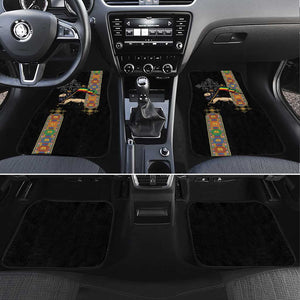 Ethiopia Saba Kemis Car Mats Lion Of Judah Black Color