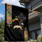 Ethiopia Saba Kemis Garden Flag Lion Of Judah Black Color