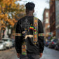 Ethiopia Saba Kemis Long Sleeve Shirt Lion Of Judah Black Color