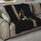 Ethiopia Saba Kemis Quilt Lion Of Judah Black Color
