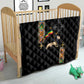 Ethiopia Saba Kemis Quilt Lion Of Judah Black Color