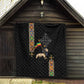 Ethiopia Saba Kemis Quilt Lion Of Judah Black Color